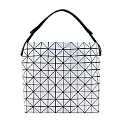 ISSEY MIYAKE 三宅一生 BAOBAO 10x12透光肩背手提包 淺灰