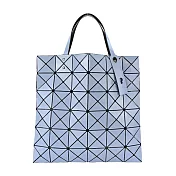 ISSEY MIYAKE 三宅一生 BAOBAO LUCENT 6x6亮面雙色手提包 淺藍X灰藍