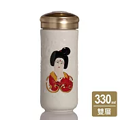 《乾唐軒活瓷》盛唐風雅隨身杯 / 大 / 雙層 / 牙白 330ml 無 牙白