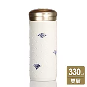 《乾唐軒活瓷》玲瓏如意隨身杯 / 大 / 雙層 / 牙白 330ml 無 牙白