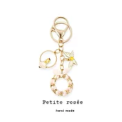 【Petite rosee】童話故事奢華金屬包包鑰匙圈配件掛吊飾-綠色聖誕樹款|品牌禮盒包裝|閨蜜生日情人女友老婆母親聖誕交換禮物 粉色公主