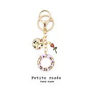 【Petite rosee】童話故事奢華金屬包包鑰匙圈配件掛吊飾-紫色玫瑰款|品牌禮盒包裝|閨蜜生日情人女友老婆母親聖誕交換禮物