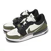 Nike 休閒鞋 Air Jordan Legacy 312 Low GS 大童 女鞋 黑 綠 爆裂紋 低筒 CD9054-120