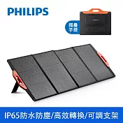 【Philips 飛利浦】160W折疊太陽能充電板 露營/戶外/車宿 (DLP8843C)