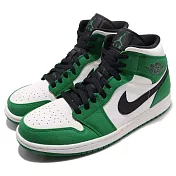 Nike 休閒鞋 Air Jordan 1 Mid SE Pine Green 男鞋 綠 黑 AJ1 喬丹 852542-301