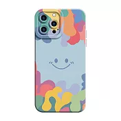 【立元】TPU微笑手機防摔殼 iPhone 16 pro 藍色
