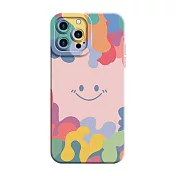 【立元】TPU微笑手機防摔殼 iPhone 16 pro 粉紅色