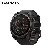 GARMIN Fenix 8 Solar 全方位太陽能戶外進階GPS智慧腕錶 51mm  石墨灰