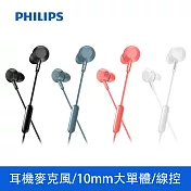 【Philips 飛利浦】有線耳掛式線控耳機 (TAE4105BK/00)