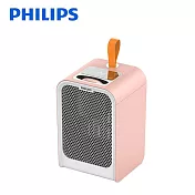 【Philips 飛利浦】迷你小型桌上電暖器附迷你暖手寶 電暖蛋 AHR2124PFM 粉