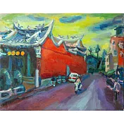 【玲廊滿藝】胡令豪-武廟(一)Wu Temple(1)72x91cm