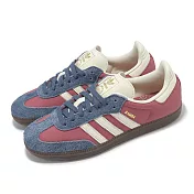 adidas 德訓鞋 Samba OG W 女鞋 藍 莓果粉 米白 麂皮 復古 休閒鞋 愛迪達 IG1969