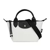 LONGCHAMP LE PLIAGE ENERGY 迷你再生帆布二用包 (白色)