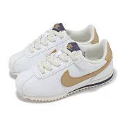 Nike 童鞋 Cortez Easyon PS 中童 白 奶茶色 阿甘鞋 親子鞋 魔鬼氈 休閒鞋 DM0951-109