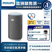 【飛利浦 PHILIPS】奈米級空氣清淨機-AC3220