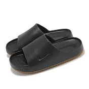 Nike 拖鞋 Calm Slide 男鞋 女鞋 黑 膠底 微厚底 踩屎感 運動拖鞋 舒適 Q彈 FD4116-003