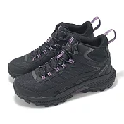 Merrell 戶外鞋 Speed Strike 2 Mid GTX 女鞋 黑 紫 防水 抓地 越野 中筒 登山鞋  ML038258