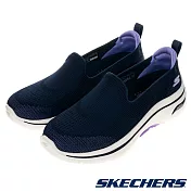 SKECHERS GO WALK ARCH FIT 2.0 女 健走鞋 藍-125304NVLV US6 藍色