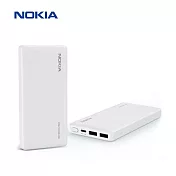 【Nokia 諾基亞】10000mAh PD+QC 20W雙向快充 3孔輸出 Type-C+Type-A 行動電源 (P6203-1)