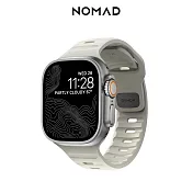 美國NOMAD Apple Watch專用運動風FKM橡膠錶帶-49/46/45/44mm 砂石白