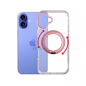 VOORCA 非凡360系列 iPhone 16 Plus 6.7吋 旋轉磁吸立架 軍規防摔保護殼 玫瑰金