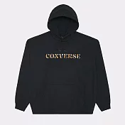 CONVERSE BRUSH STROKE CAMO HOODIE BLACK 男連帽上衣-10025994-A02 L 黑色