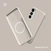 犀牛盾 Samsung Galaxy S24 FE (6.7吋) SolidSuit (MagSafe兼容) 經典防摔背蓋手機保護殼 - 貝殼灰