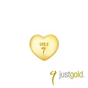 【Just Gold 鎮金店】999.9黃金小金豆-純真心願 1g (網路限定)