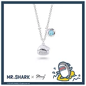 STORY 故事銀飾 - 鯊魚先生經典系列-鯊魚先生晶鑽純銀項鍊