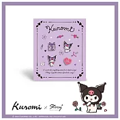 STORY 故事銀飾 - Kuromi系列-酷洛米造型耳環組-愛心款 針式