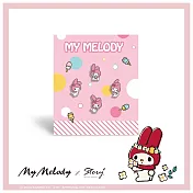 STORY 故事銀飾 - My melody系列-美樂蒂造型耳環組-冰淇淋款 針式