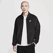 NIKE AS M NK CLUB HARRINGTON CRDRY 男 舖棉外套-FZ0632010 L 黑色