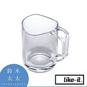 【LIKE-IT】可瀝水波浪漱口杯 共2色- 透明 | 鈴木太太公司貨