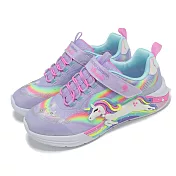 Skechers 兒童燈鞋 S Lights-Unicorn Chaser 中童 小朋友 魔鬼氈 燈鞋 閃燈 發光 302298LLVMT