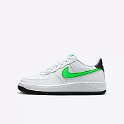 Nike Air Force 1 GS [FV5948-106] 大童 休閒鞋 運動 經典 AF1 低筒 白 綠