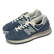 New Balance 休閒鞋 574 Legacy 男鞋 女鞋 皇室藍 灰 麂皮 拼接 經典 情侶鞋 NB U574LGMB-D