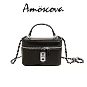 【Amoscova】鍊條小包 小廢包 化妝包(2653) 黑色