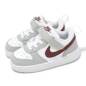 Nike 童鞋 Court Borough Low Recraft TD 小童 學步鞋 寶寶鞋 奶茶色 紅 FZ4521-100