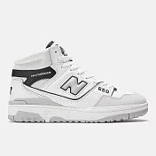 New Balance [BB650RWH] 男女 復古鞋 運動 經典 NB 650 休閒 D楦 中筒 皮革 穿搭 白灰