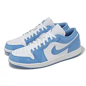 Nike 休閒鞋 Air Jordan 1 Low SE 男鞋 水藍 白 AJ1 低筒 一代 漆皮 FZ2138-114