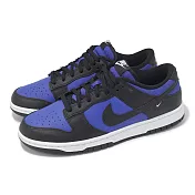 Nike 休閒鞋 Dunk Low 男鞋 藍 黑 經典 低筒 皮革 HM9606-400