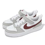 Nike 童鞋 Court Borough Low Recraft PS 中童 小朋友 奶茶色 紅 休閒鞋 FZ4522-100