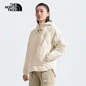 The North Face W GRAUS DOWN PACKABLE JCT - AP 女防潑水 羽絨連帽外套-NF0A83SO55W 2XL 白色