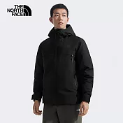 The North Face M MTN RANGE DOWN JACKET - AP 男連帽羽絨外套-NF0A83UMJK3 3XL 黑色