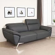 Homelike 喜家居三人座調節式頭枕皮革沙發(2428)