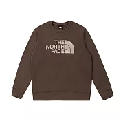 The North Face M HERITAGEFLOCKINGRLXCREW - AP-男長袖上衣-NF0A8ATF1OI L 棕色