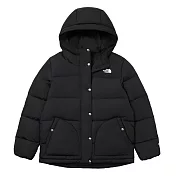 The North Face W PUFFY ALINE DOWN JACKET - AP 女連帽羽絨外套-NF0A8DMMJK3 M 黑色