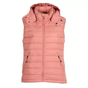 【荒野wildland】女700FP可拆帽輕暖羽絨背心雲朵粉 S 雲朵粉