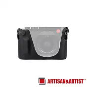 ARTISAN＆ARTIST LMB Q123 Leica Q系列皮革半截式皮套 黑色/紅色特仕板 公司貨
