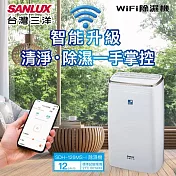 SANLUX台灣三洋智能聯網12公升清淨除濕機 SDH-126MS-I